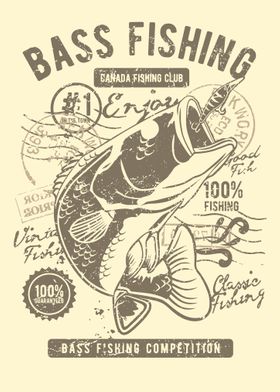 Vintage Fishing Posters Online - Shop Unique Metal Prints