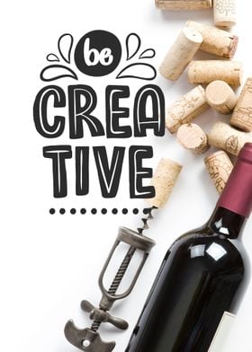 Wine makes creative