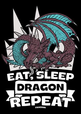 Eat Sleep Dragon Repeat