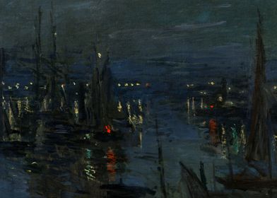 The Port of Le Havre Night