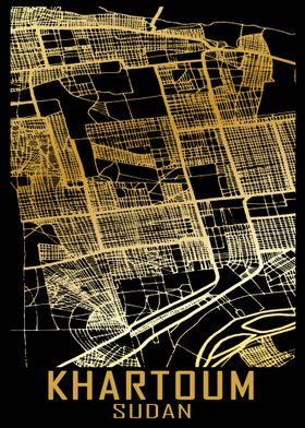 Khartoum Sudan City Map