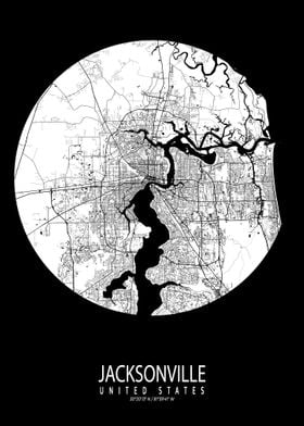 Jacksonville Map Moon