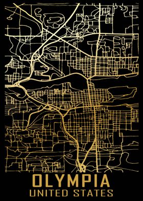 Olympia USA City Map