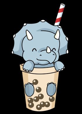 Bubble Tea Triceratops