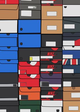 Sneaker Box Wall Art Poster -   Hypebeast wallpaper, Sneakers wallpaper,  Sneakers box