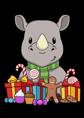 Rhinoceros Christmas Gift