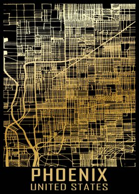 Phoenix USA City Map