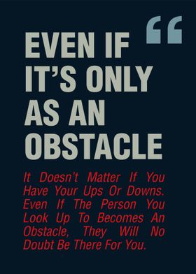 Obstacle Quotes