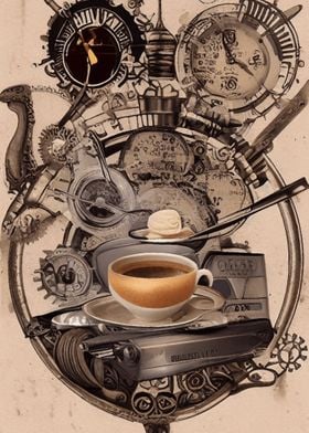 Steampunk Mystic Coffee