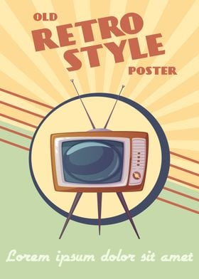 Old TV Retro Style