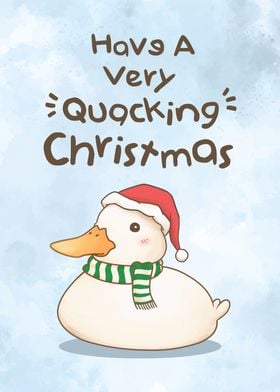 Quacking Christmas Duck