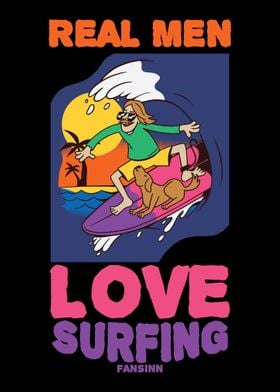 Real Men Love Surfing