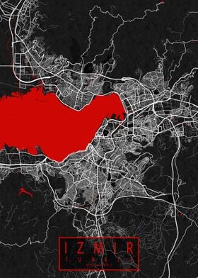 Izmir City Map Oriental