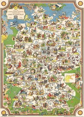 German Fairytales Map