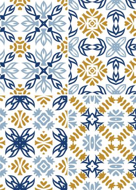 Mediterranean Blue Tile 14