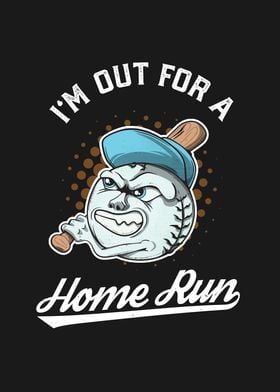 Baseball Mascot Home Run