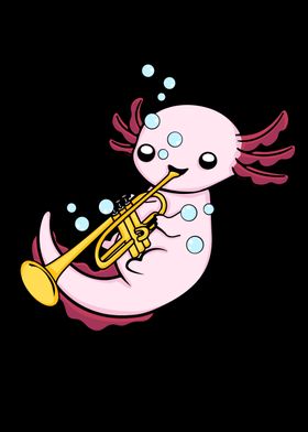 Trumpet Jazz Music Axolotl