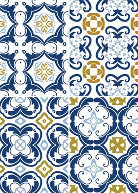 Mediterranean Blue Tile 18