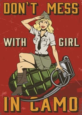 Retro military poster