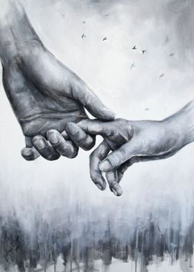 Together art holding hands