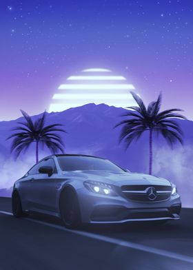 Benz C63 Synthwave