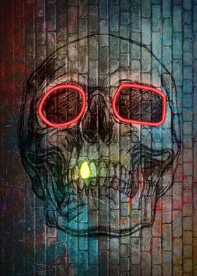 Skull red eye