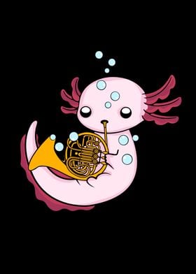 French Horn Music Axolotl