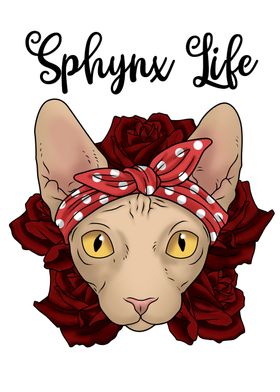 Sphynx Cat Roses Women