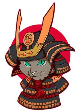 Japan Shogun warrior cat