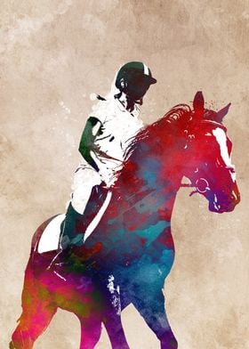 Horse Rider sport art