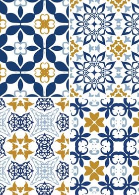 Mediterranean Blue Tile 25