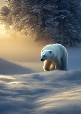 Polar Bear Sunrise