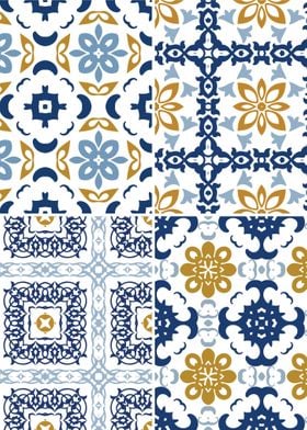 Mediterranean Blue Tile 22