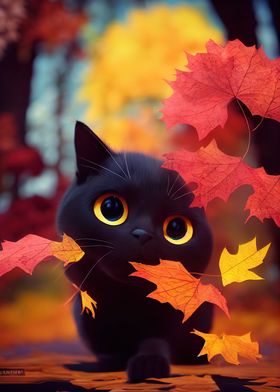 Cute Black Cat 