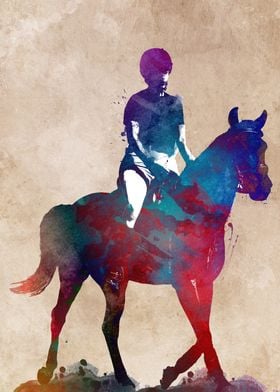 Horse Rider sport art