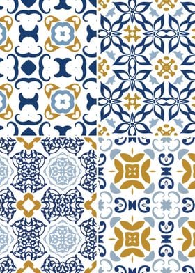 Mediterranean Blue Tile 24