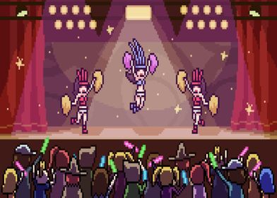 Pixel art dance