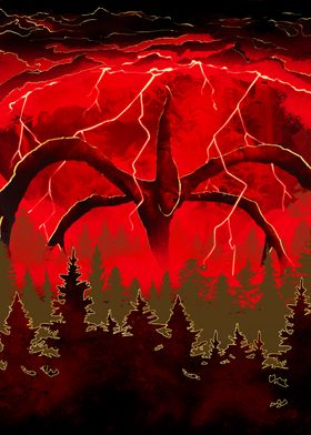 Displate - Poster en Métal - Monté sur Aimant - Stranger Things Series -  Demogorgon Art - Taille M - 32x45cm : : Cuisine et Maison