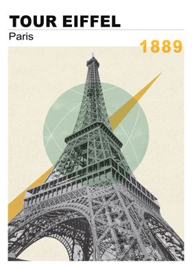 Poster Paris Eiffel Tower 