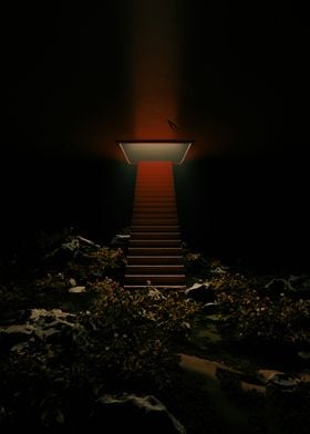 Dead Stairs 3D Render Art