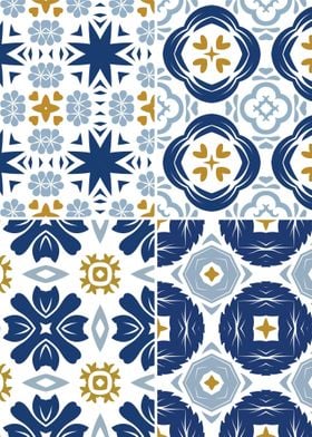 Mediterranean Blue Tile 33