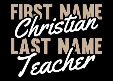 Christian Teacher