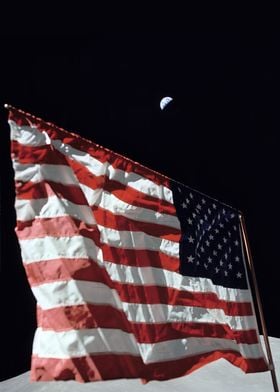 Flag on the moon