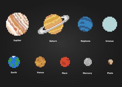 Pixel art Galaxy