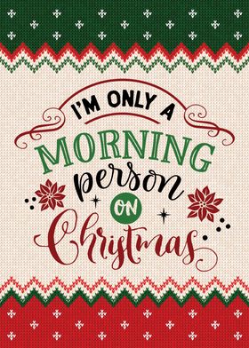 Morning Person Christmas