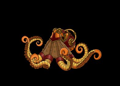 Steampunk Kraken Octopus