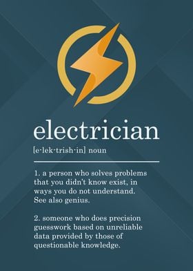 Funny Electrician Sign