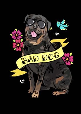 Rottweiler Bad Dog 