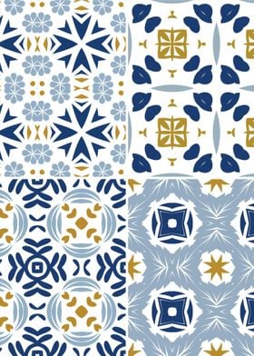 Mediterranean Blue Tile 34