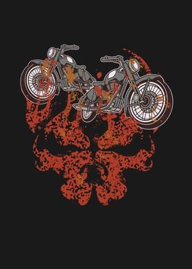 Motorcycle Grim Skull Bike